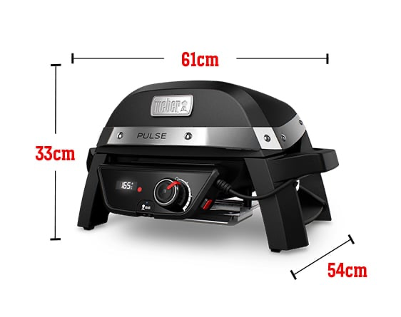 Weber Pulse 2000 – Barbecue Électrique Connecté avec Double Zone de Cuisson